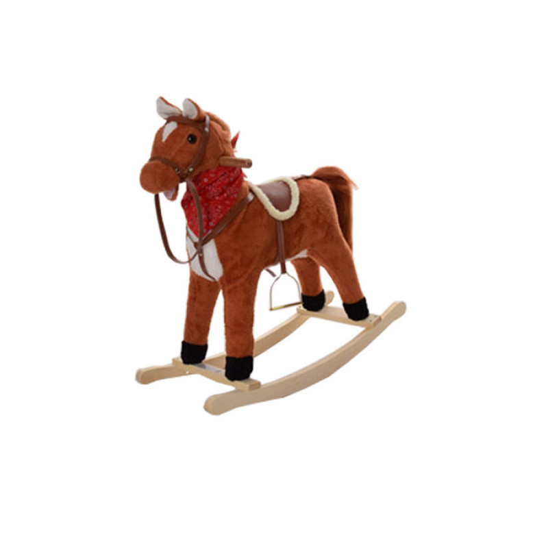 Дитяча конячка качалка MP 0086-3 з музикою