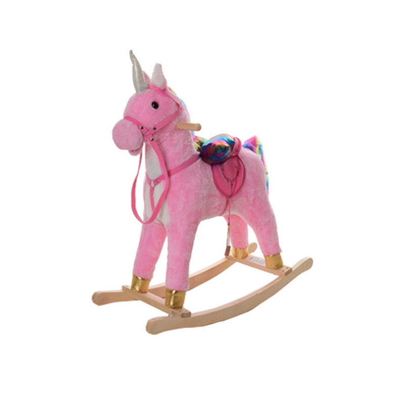 Дитяча гойдалка єдиноріг MP 0087-1 музична Дитяча гойдалка єдиноріг MP 0087-1 музична