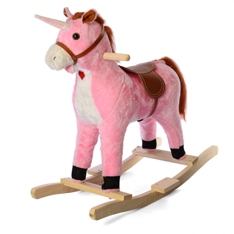 Дитяча конячка качалка MP 2163 зі звуковими ефектами Дитяча конячка качалка MP 2163 зі звуковими ефектами