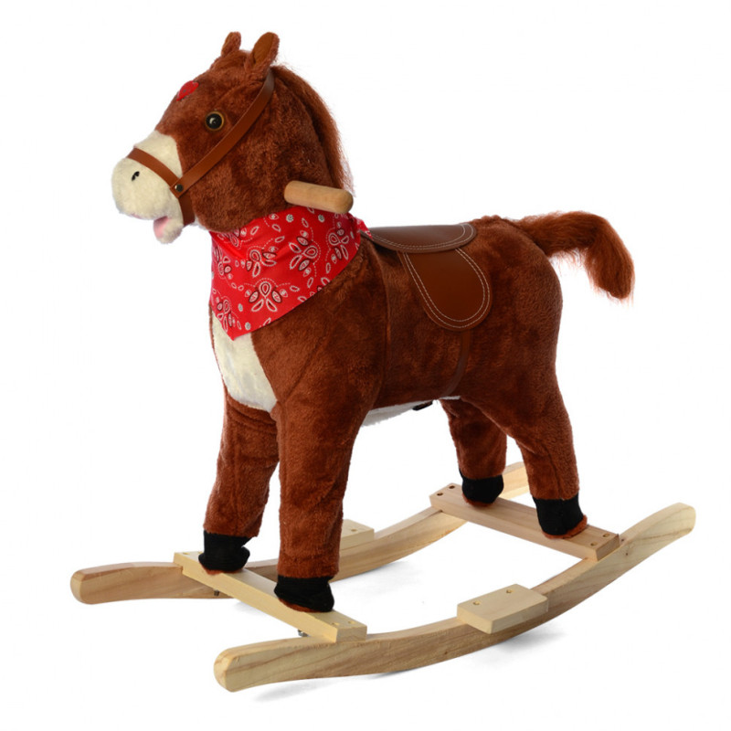 Дитяча гойдалка конячка MP 2162 ворушить ротом і хвостом Дитяча гойдалка конячка MP 2162 ворушить ротом і хвостом