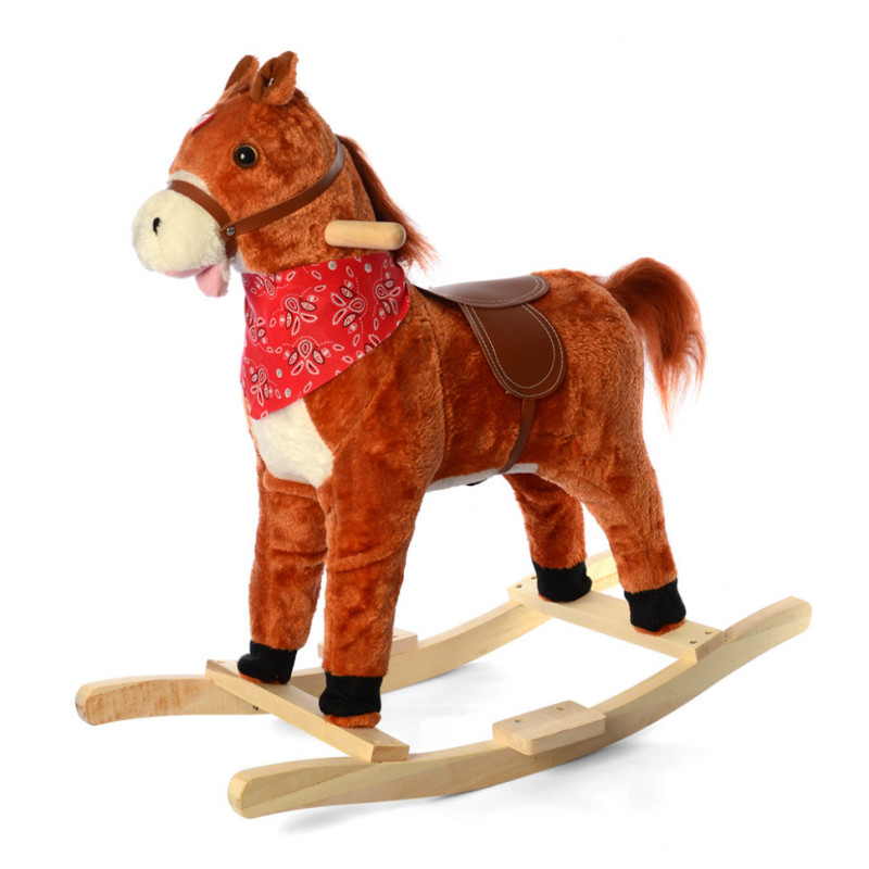 Дитяча гойдалка конячка MP 2162 ворушить ротом і хвостом Дитяча гойдалка конячка MP 2162 ворушить ротом і хвостом