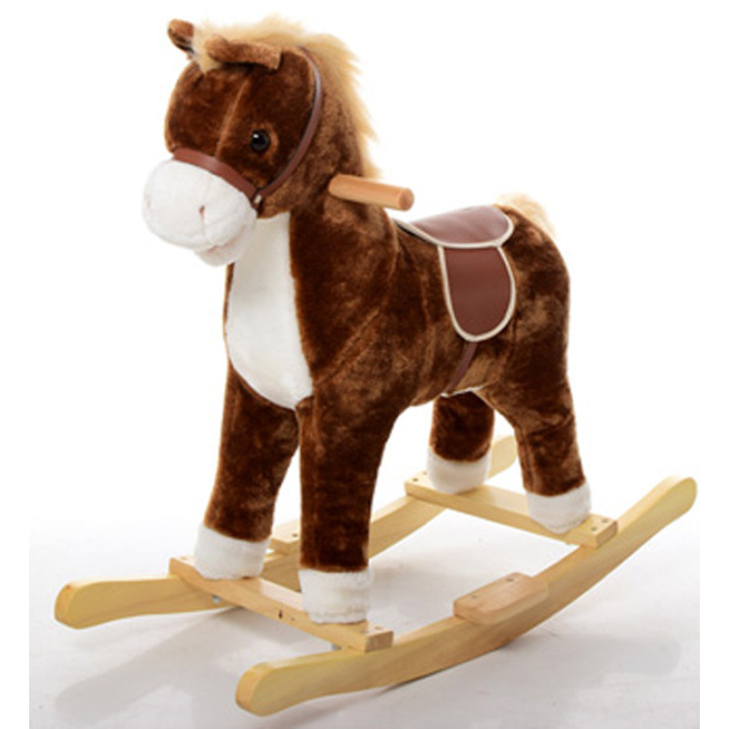 Дитяча конячка качалка MP 0080 зі звуком Дитяча конячка качалка MP 0080 зі звуком