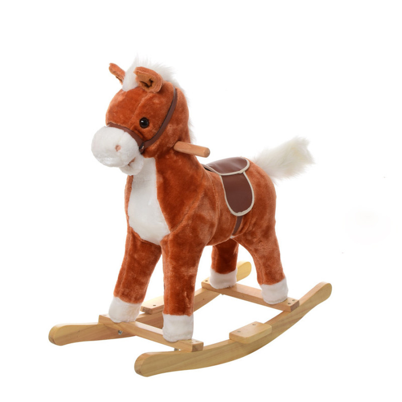 Дитяча конячка качалка MP 0080 зі звуком