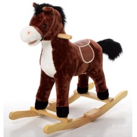 Детская лошадка качалка MP 0080 со звуком