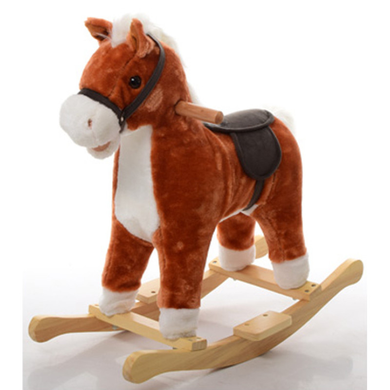 Дитяча конячка качалка MP 0081 зі звуком Дитяча конячка качалка MP 0081 зі звуком