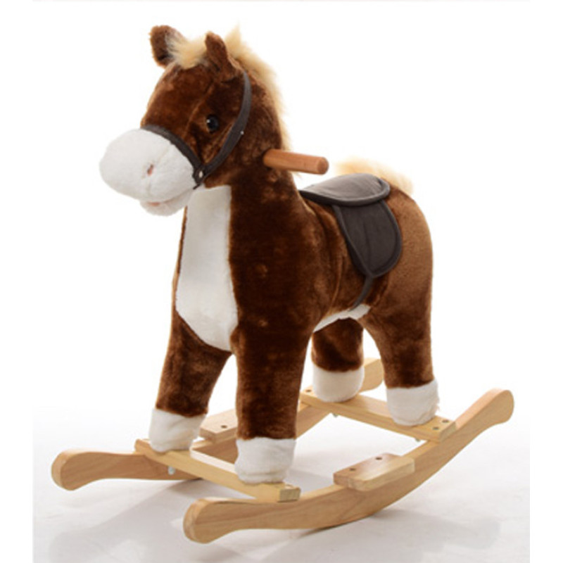 Дитяча конячка качалка MP 0081 зі звуком Дитяча конячка качалка MP 0081 зі звуком