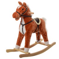 Детская лошадка качалка MP 0082 со звуком