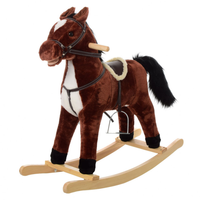 Дитяча конячка качалка MP 0082 зі звуком Дитяча конячка качалка MP 0082 зі звуком