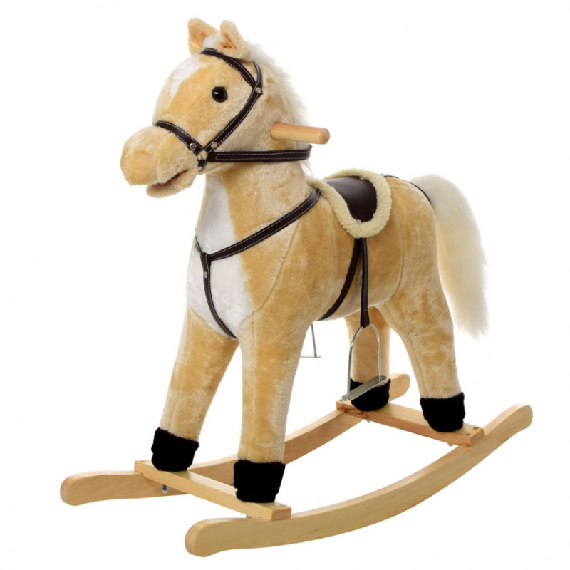 Дитяча конячка качалка MP 0082 зі звуком Дитяча конячка качалка MP 0082 зі звуком
