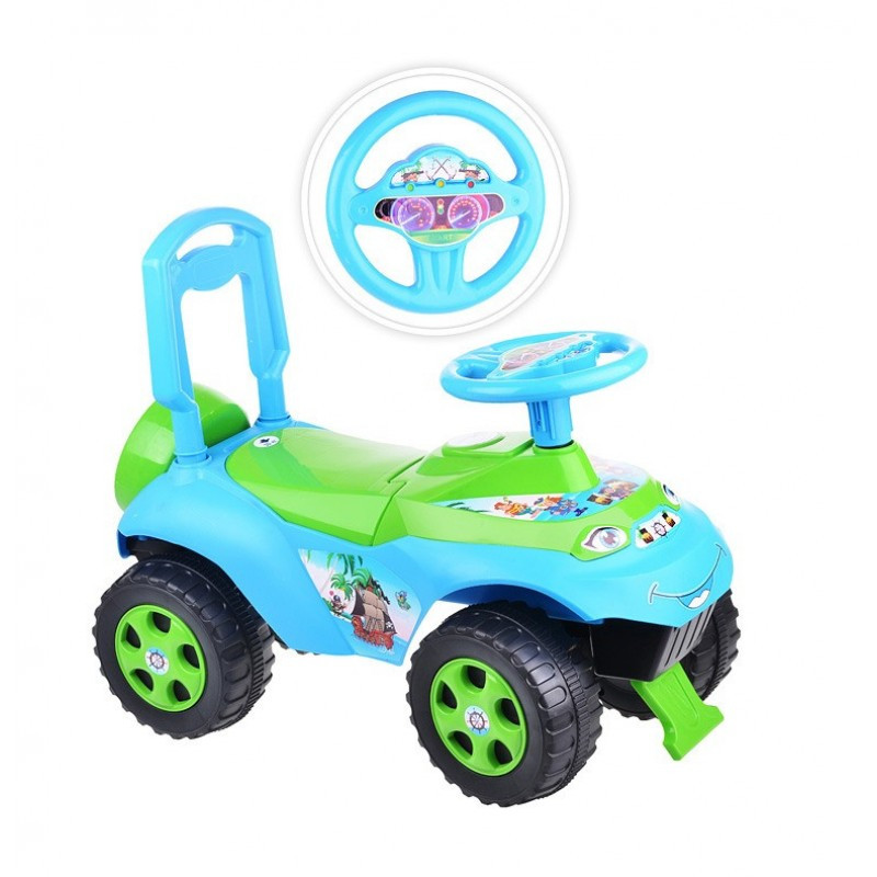 Дитяча машинка-толокар "Автошка" 0141/06 зі спинкою Дитяча машинка-толокар "Автошка" 0141/06 зі спинкою