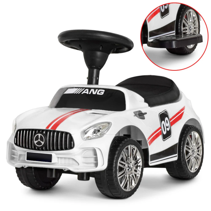 Каталка-толокар Bambi M 4074L-1 Білий 2 в 1 Каталка-толокар Bambi M 4074L-1 Білий 2 в 1