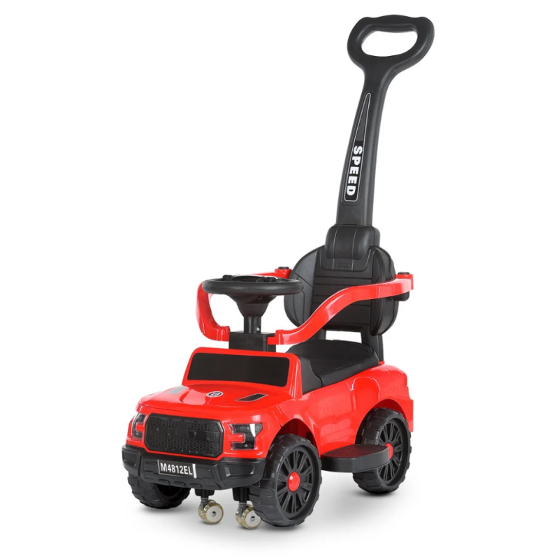 Каталка-толокар Bambi Racer M 4812EL-3 красный 2-в-1 Каталка-толокар Bambi Racer M 4812EL-3 красный 2-в-1