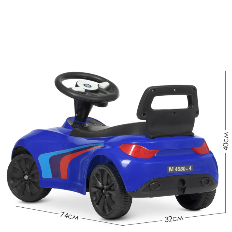 Каталка-толокар Bambi Racer M 4580-4 Синий музыкальный Каталка-толокар Bambi Racer M 4580-4 Синий музыкальный