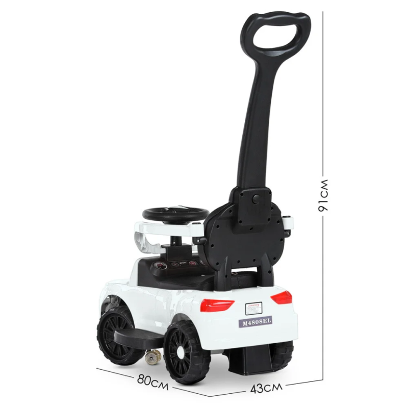 Каталка-толокар Bambi Racer M 4808EL-1 белый 2 в 1 Каталка-толокар Bambi Racer M 4808EL-1 белый 2 в 1