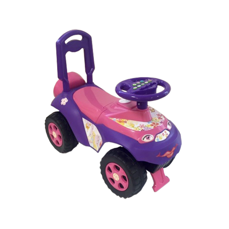 Дитячий толокар Машинка 0141/03 зі спинкою