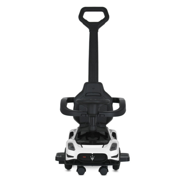 Дитяча каталка-толокар 2 в 1 M 5106-1 білий, з батьківською ручкою (M 5106-1)