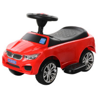 Дитяча каталка-толокар M 3503B-3 Червоний, з батьківською ручкою (M 3503B-3)