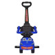 Дитяча каталка-толокар M 5763L-4 синій, з батьківською ручкою (M 5763L-4)