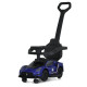 Дитяча каталка-толокар 2 в 1 M 5106-4 синій, з батьківською ручкою (M 5106-4)