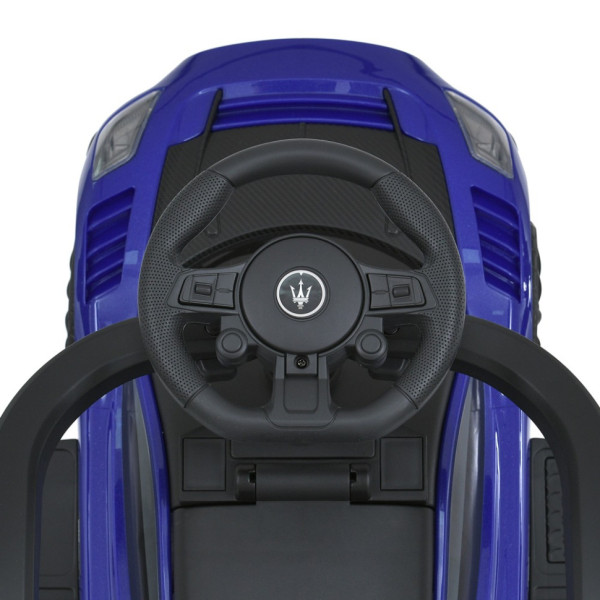 Дитяча каталка-толокар 2 в 1 M 5106-4 синій, з батьківською ручкою (M 5106-4)