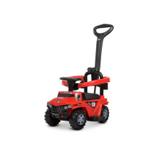 Дитяча каталка-толокар M 4231L-3 Червоний, з батьківською ручкою (M 4231L-3)