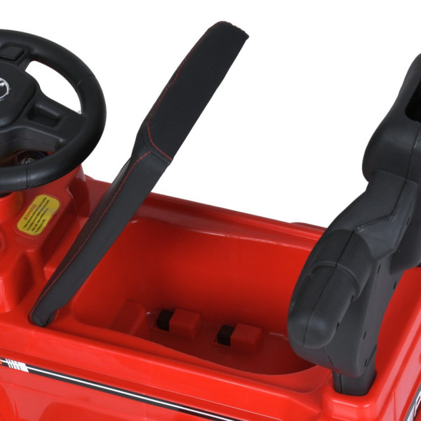 Дитяча каталка-толокар M 5043L-3 червоний, з батьківською ручкою (M 5043L-3)