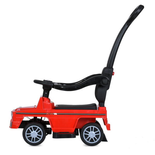 Дитяча каталка-толокар M 5043L-3 червоний, з батьківською ручкою (M 5043L-3)