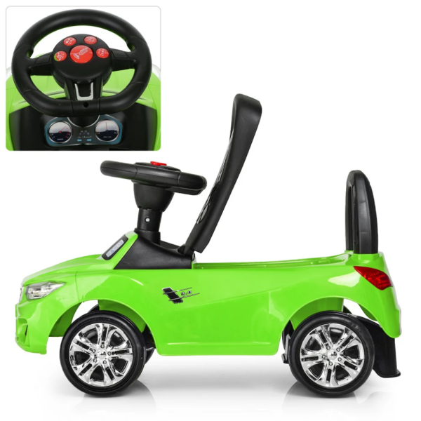 Каталка-толокар Bambi M 3147B-5 Зелений музичний (M 3147B-5)