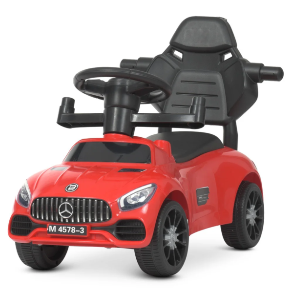 Каталка-толокар Bambi Racer M 4578-3 Червоний музичний (M 4578-3)