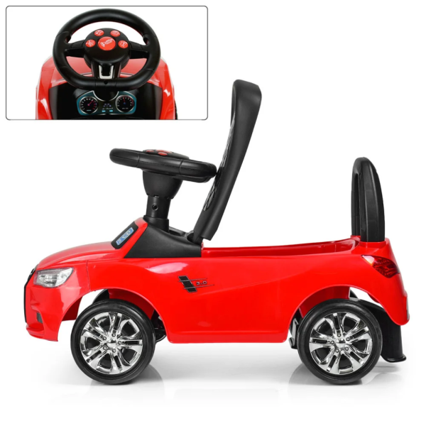 Каталка-толокар Bambi M 3147A-3 Червоний музичний (M 3147A-3)