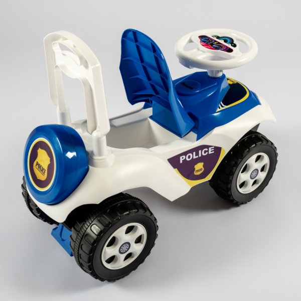 Дитячий толокар Машинка 0141/11 біло-синій (0141/11)