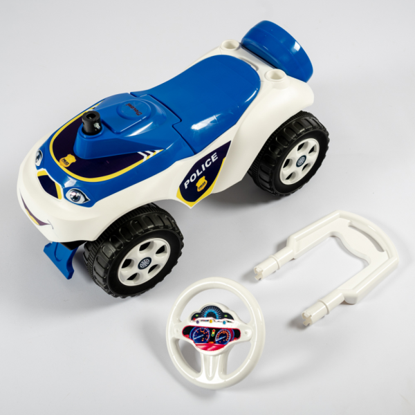 Дитячий толокар Машинка 0141/11 біло-синій (0141/11)