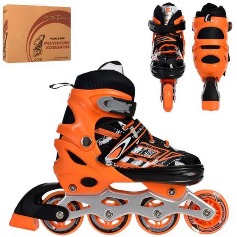 Ролики раздвижные Profi A4144-M-OR размер(35-38)