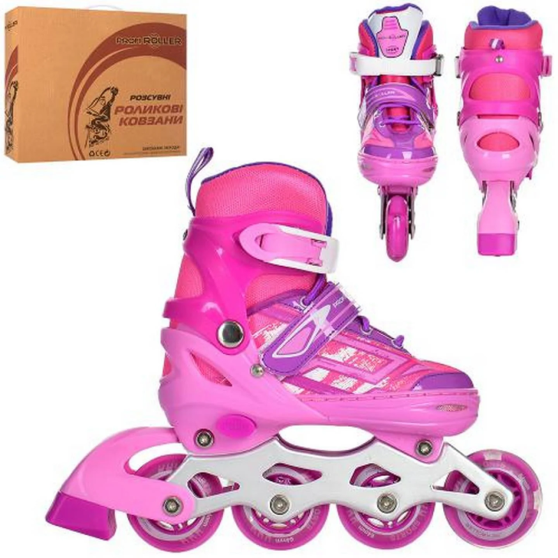 Ролики раздвижные Profi A4144-S-V размер(31-34)