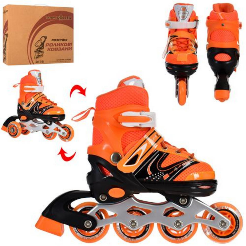 Ролики раздвижные Profi A4145-XS-OR размер(27-30) Ролики раздвижные Profi A4145-XS-OR размер(27-30)