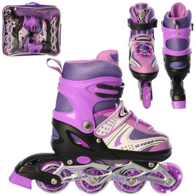 Детские ролики A 12100-9-M-V размер 34-38