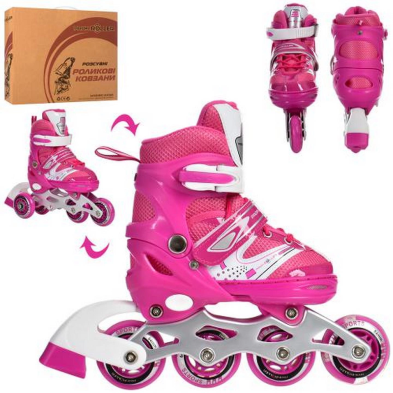 Ролики раздвижные Profi A4145-XS-P размер(27-30) Ролики раздвижные Profi A4145-XS-P размер(27-30)