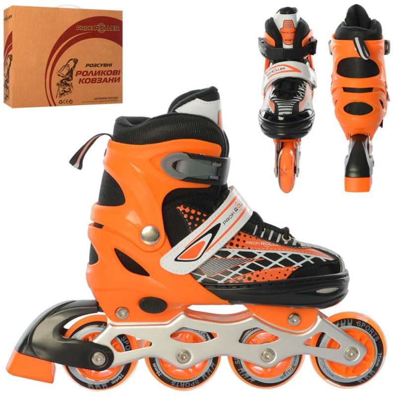 Ролики дитячі розсувні A 4140-M-OR розмір (35-38) Ролики дитячі розсувні A 4140-M-OR розмір (35-38)