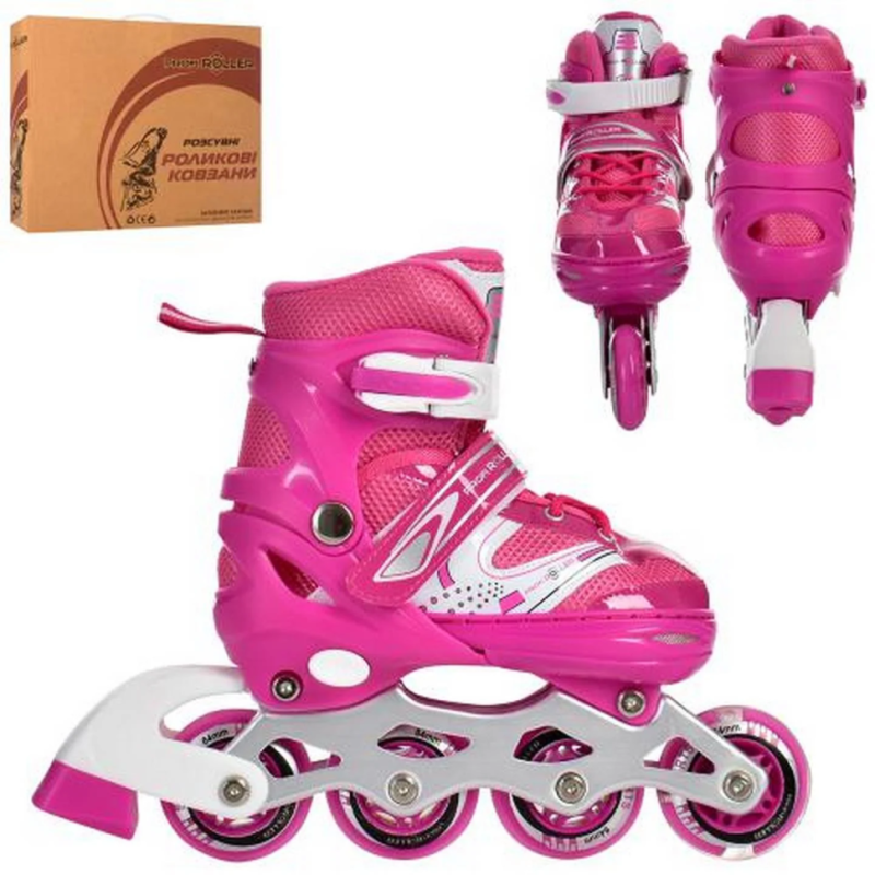 Ролики раздвижные Profi A4145-S-P размер(31-34) Ролики раздвижные Profi A4145-S-P размер(31-34)