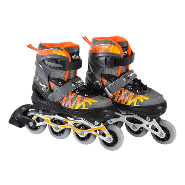 Дитячі ролики Extreme Motion RL2436 колеса що світяться, сірий, S (30-33) (RL2436)