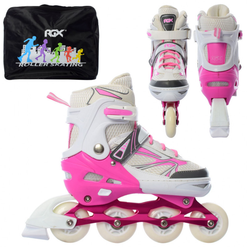 Роликовые коньки раздвижные Profi A 12129-L-P размер 38-41 Роликовые коньки раздвижные Profi A 12129-L-P размер 38-41