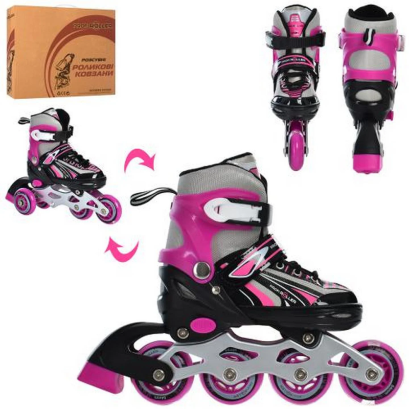 Ролики раздвижные Profi A4146-XS-P размер(27-30) Ролики раздвижные Profi A4146-XS-P размер(27-30)