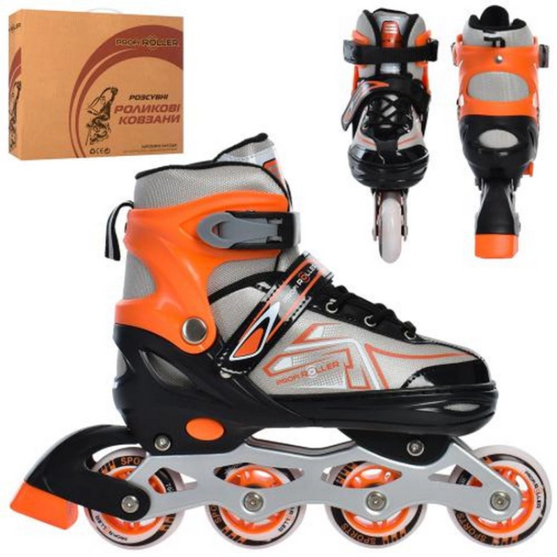 Ролики раздвижные Profi A4148-L-OR размер(39-42) Ролики раздвижные Profi A4148-L-OR размер(39-42)