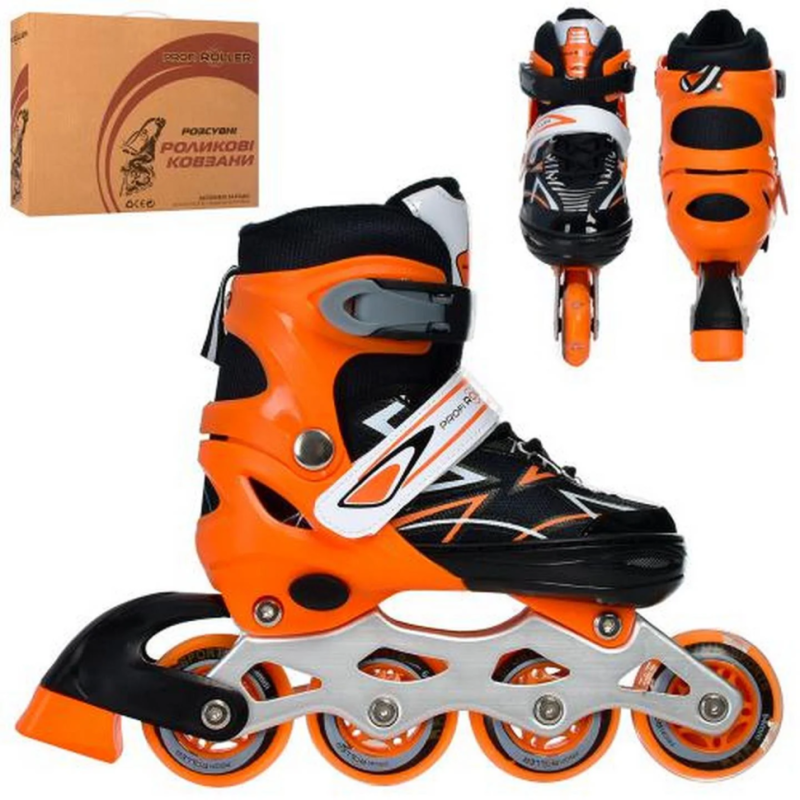 Ролики раздвижные Profi A4142-S-OR размер(31-34) Ролики раздвижные Profi A4142-S-OR размер(31-34)