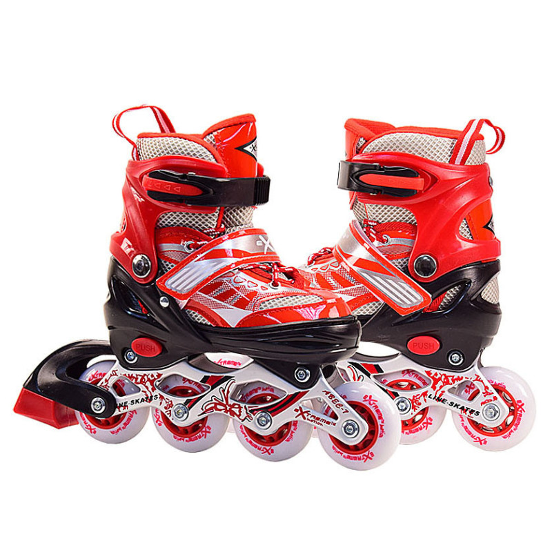 Детские ролики R2057 (RL7T) S (30-33) металлическая  рама, колеса PVC