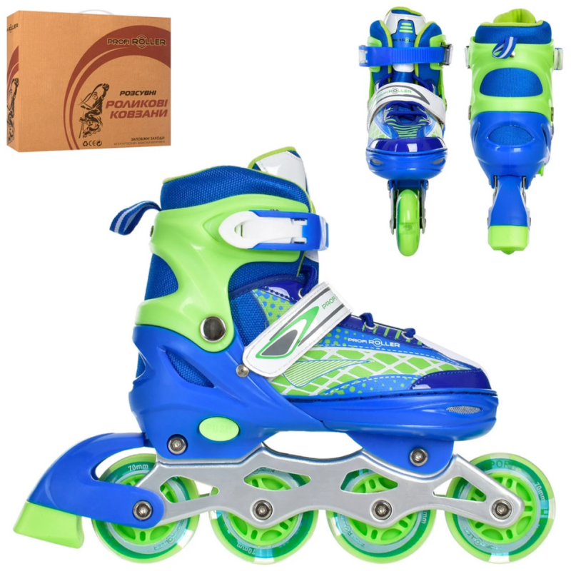 Ролики раздвижные Profi A4140-M-BL размер(35-38) Ролики раздвижные Profi A4140-M-BL размер(35-38)