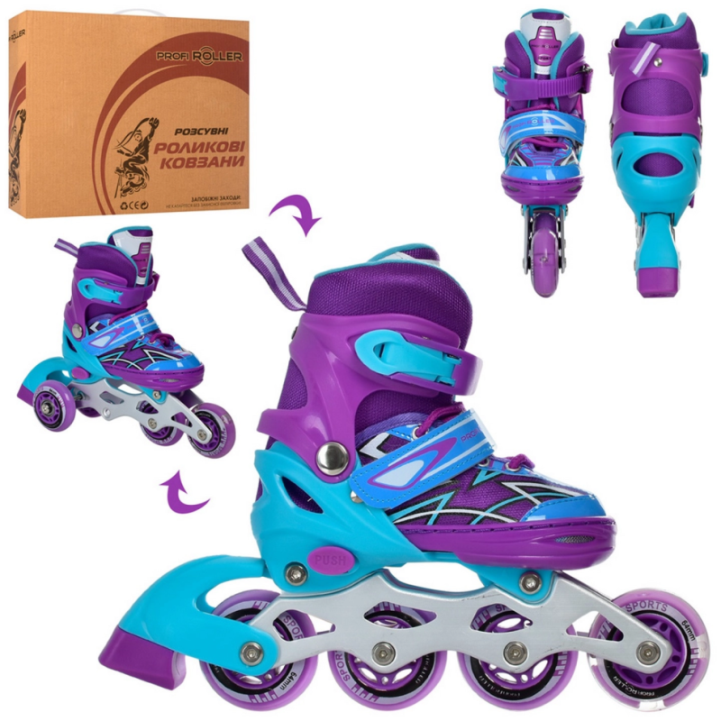 Ролики раздвижные Profi A4142-XS-V размер(27-30) Ролики раздвижные Profi A4142-XS-V размер(27-30)