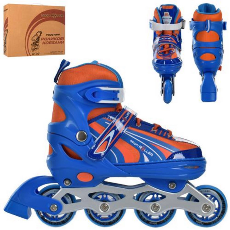 Ролики раздвижные Profi A4146-L-BL размер(39-42) Ролики раздвижные Profi A4146-L-BL размер(39-42)