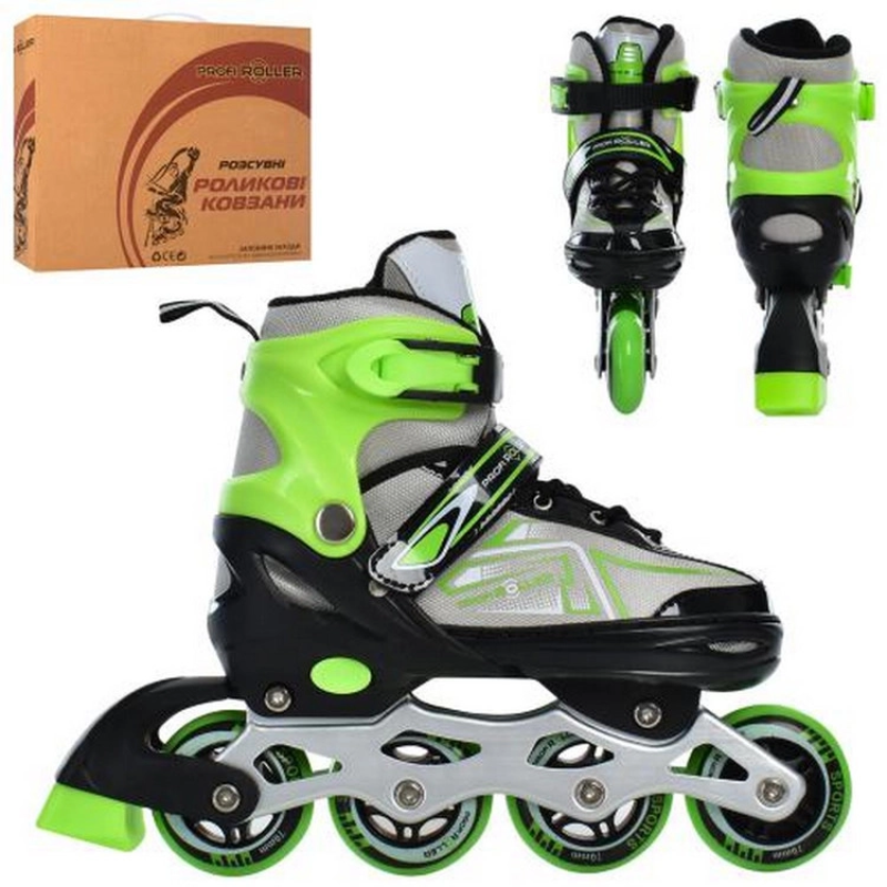 Ролики раздвижные Profi A4148-M-GR размер(35-38) Ролики раздвижные Profi A4148-M-GR размер(35-38)