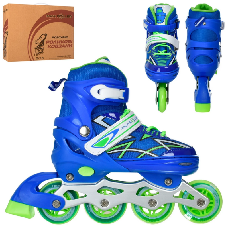 Ролики раздвижные Profi A4142-M-BL размер(35-38) Ролики раздвижные Profi A4142-M-BL размер(35-38)